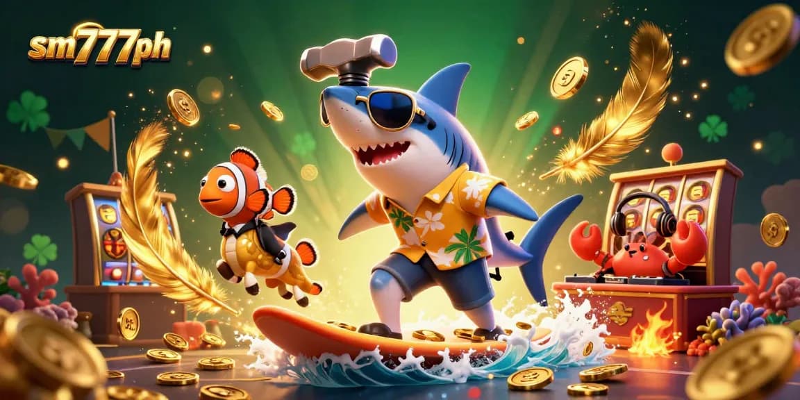 Engage with sm777ph and experience exhilarating casino thrills with lively characters in a vibrant scene.