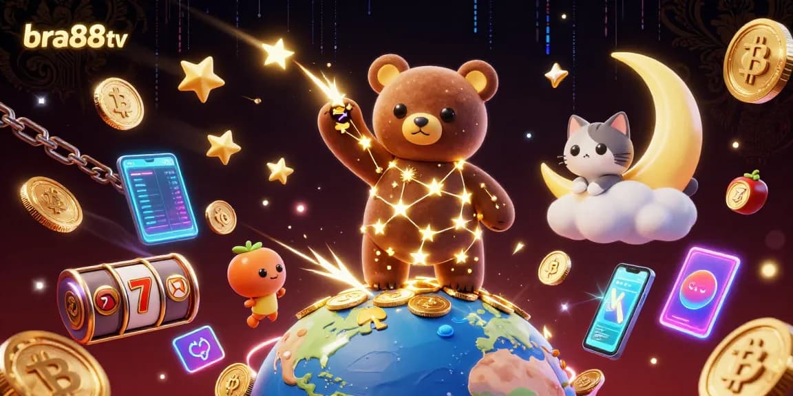 Experience the excitement at bra88tv with interactive slot reels and cosmic characters!