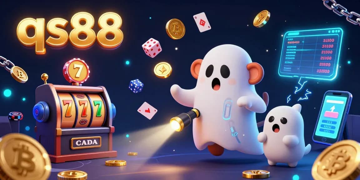 Experience thrilling gaming action with qs88 as a mischievous monkey juggles golden treasures in a haunted casino.