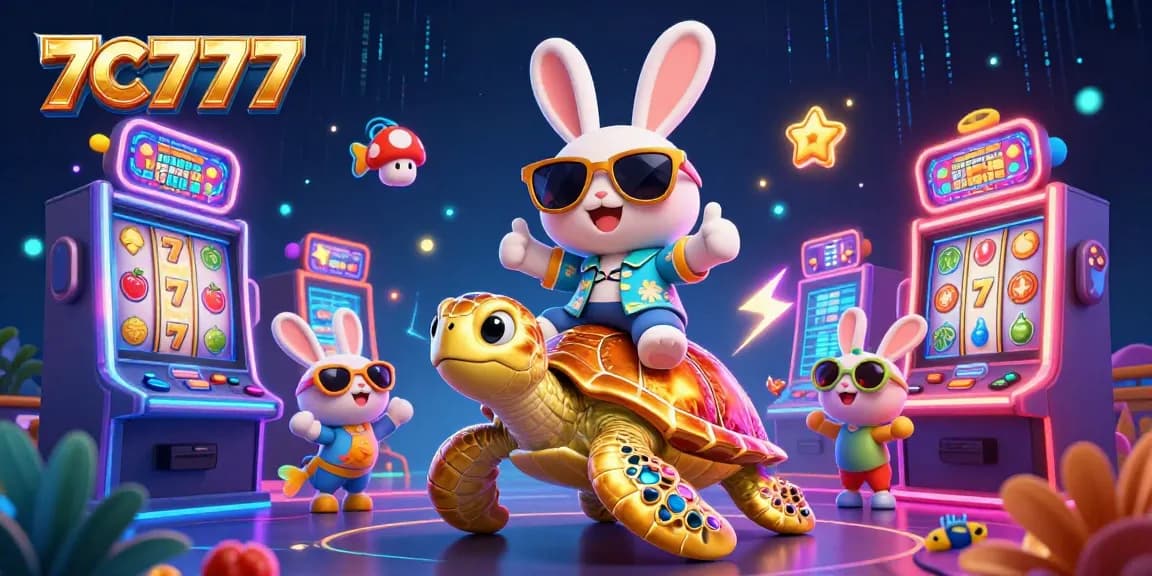Spin the reels with 7C777 as a lucky rabbit and golden turtle thrive in the casino