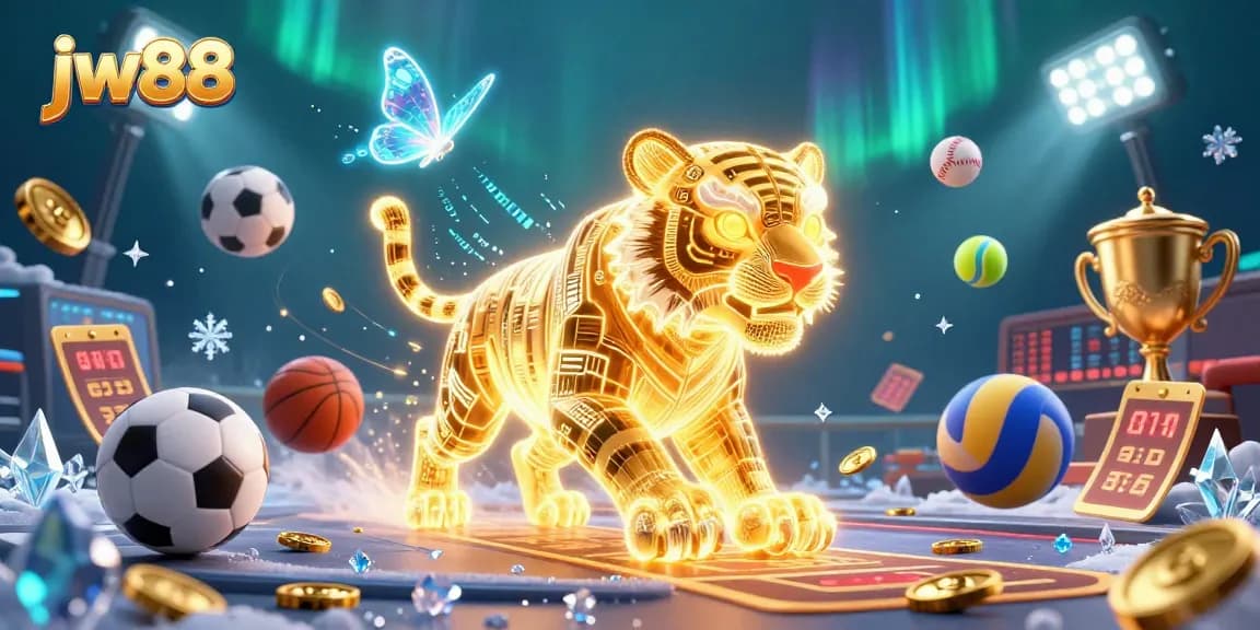 Experience exciting sports betting at jw88 with dynamic golden tiger and vibrant casino elements.