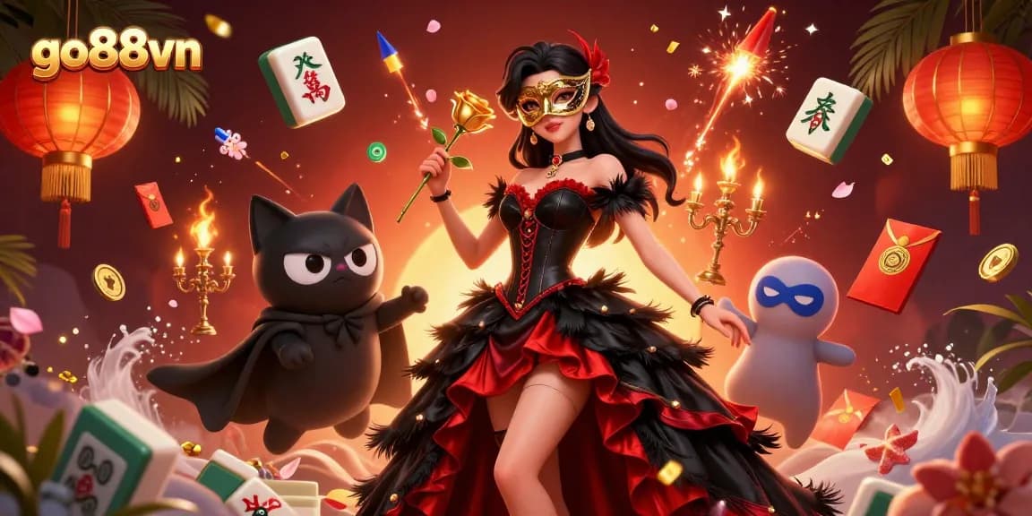Experience the excitement of go88vn with captivating 3D casino visuals featuring vibrant gaming elements.