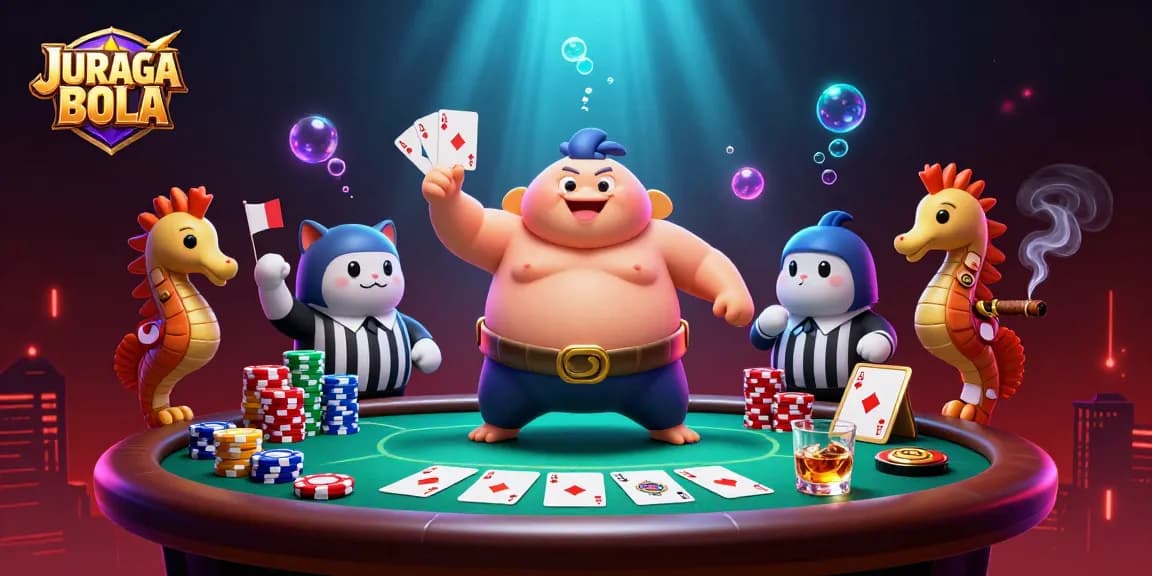 Experience thrilling gameplay at JURAGANBOLA, featuring vibrant underwater casino action.