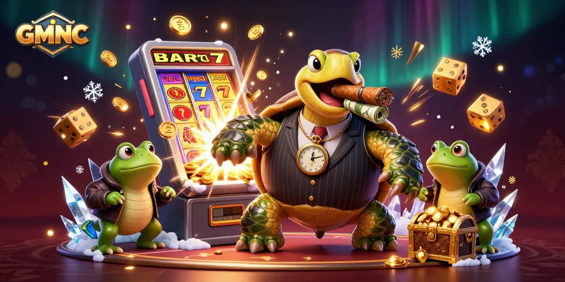 Engage with GMNC for thrilling casino experiences featuring a vibrant snapping turtle mobster!