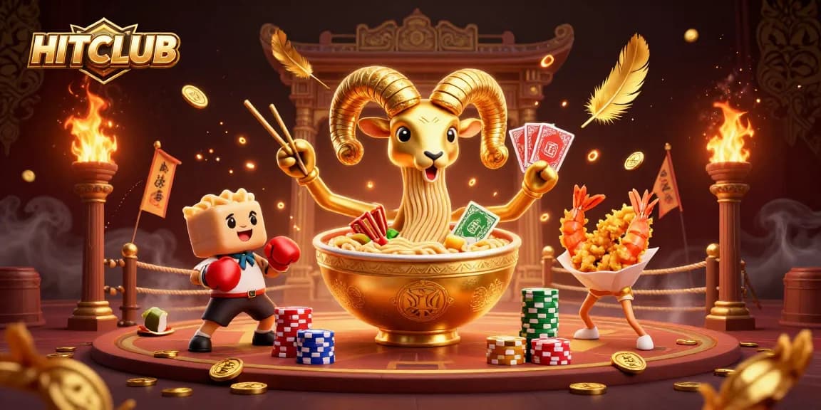 Engage in the vibrant HITCLUB casino experience with lively characters and dynamic elements