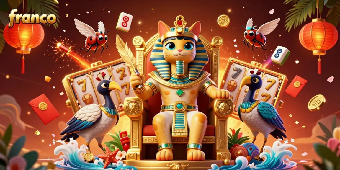 Engage with Franco's immersive slot experience featuring Egyptian themes and vibrant game elements.