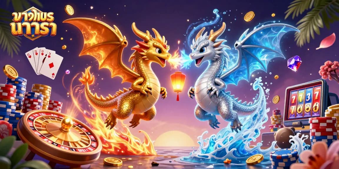Experience ทดลอง บาคาร่า with mythical creatures and dynamic casino elements for a thrilling adventure.