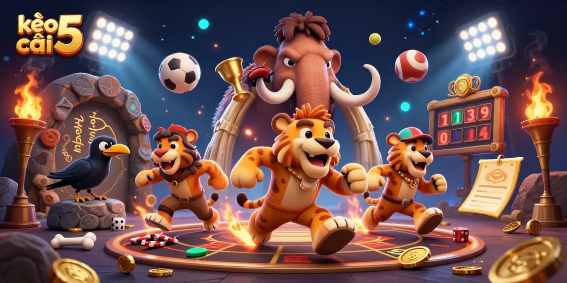 Engage in thrilling betting excitement at kèo nhà cái 5 with dynamic sports action and casino vibes.