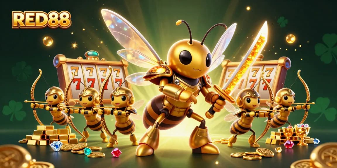 Experience the thrill of winning big at RED88 as the golden hornet samurais conquer the casino realm.