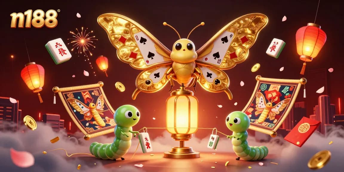 Experience thrilling gameplay at n188 with a vibrant illustration of a 3D casino scene.