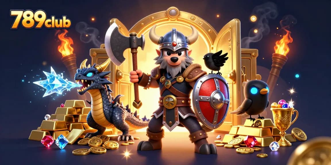 Engage with 789club's vibrant casino adventure featuring heroic characters amidst treasures.