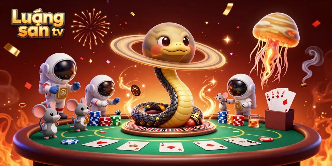 Lương sơn tv brings vivid gambling action with cartoon characters and vibrant casino elements.
