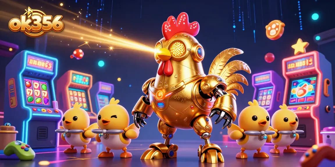 Engage with vibrant casino action featuring ok356 golden rooster and baby chick drones.
