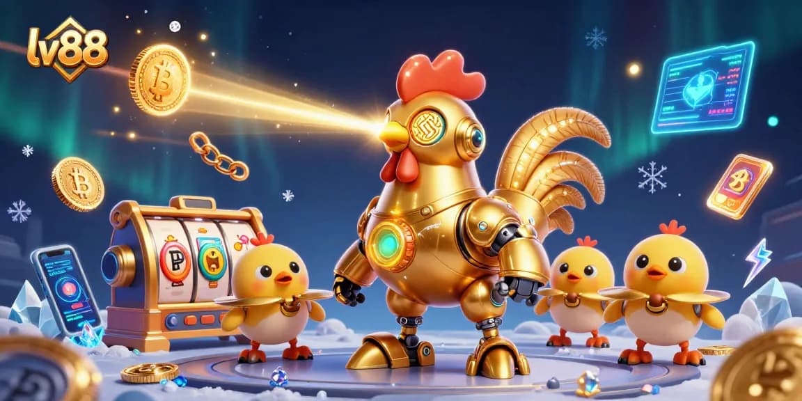 Bet on thrilling slot games at lv88 with vibrant, futuristic gaming elements.