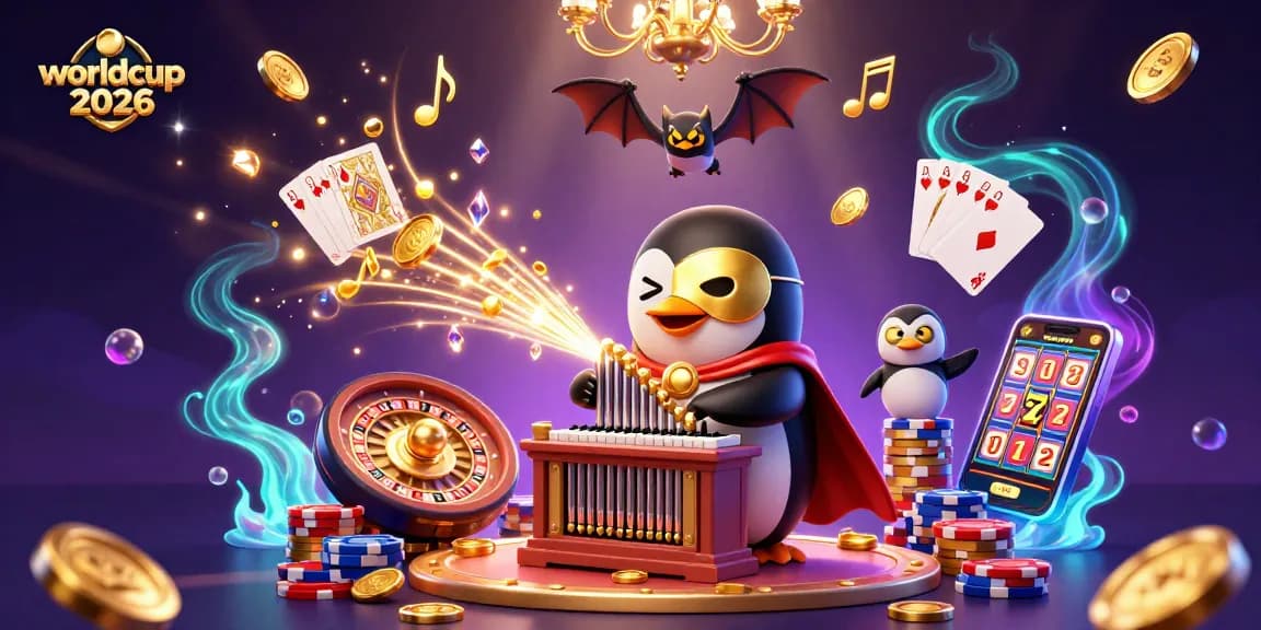 Experience the fun and excitement of worldcup 2026 through an immersive casino illustration.