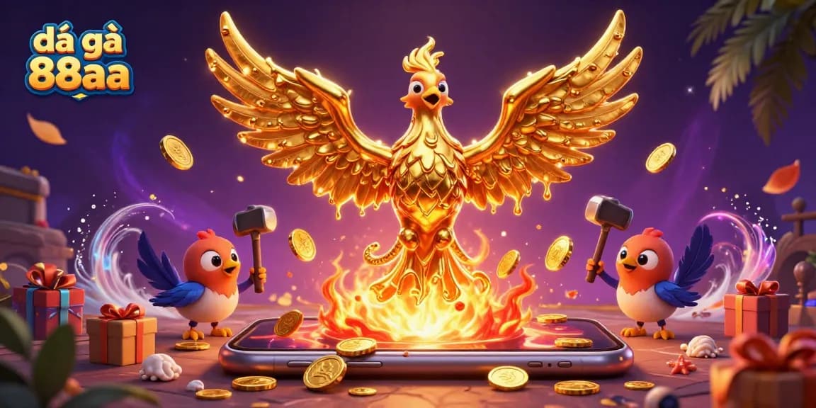 Experience the thrill of đá gà 88aa with molten phoenix and dynamic fighting arena elements.