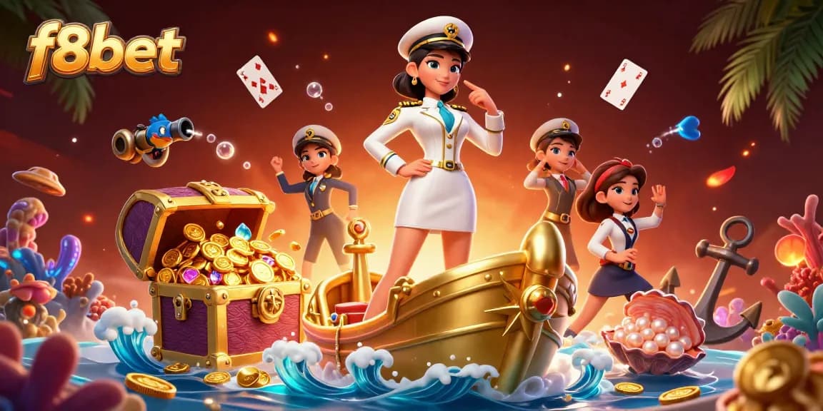 Engage with f8bet's exhilarating casino experience with vibrant 3D illustrations of wins and game dynamics.