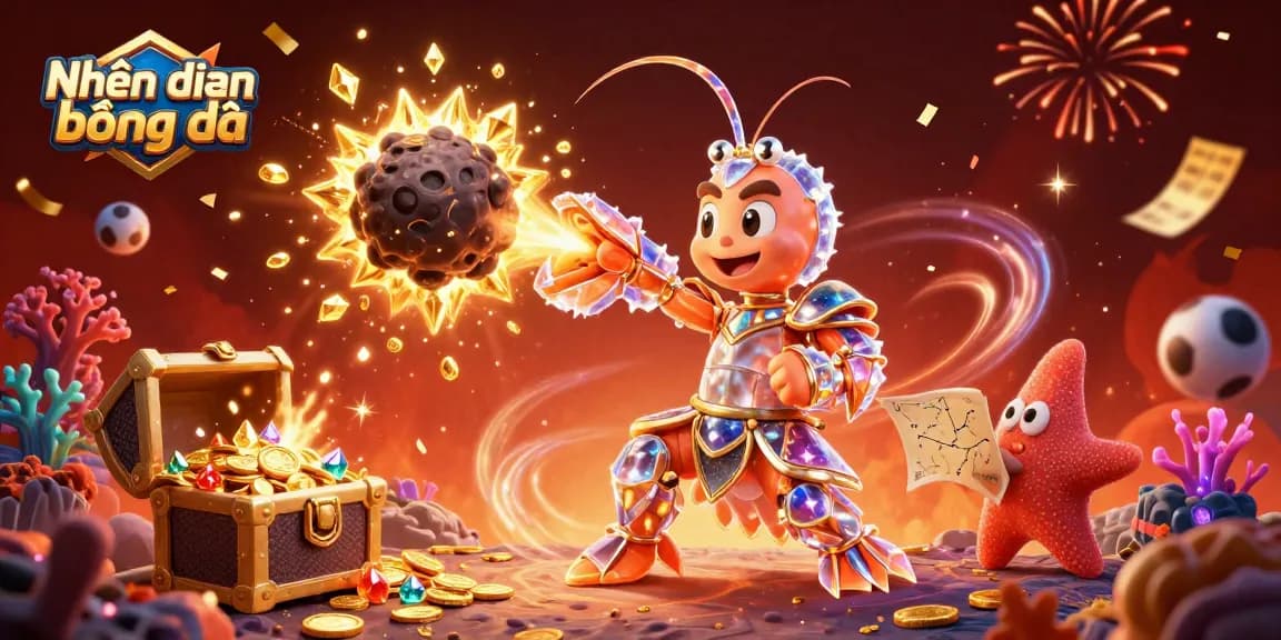 Engage with Nhận định bóng đá as a samurai shrimp bursts gems and coins in cosmic excitement.