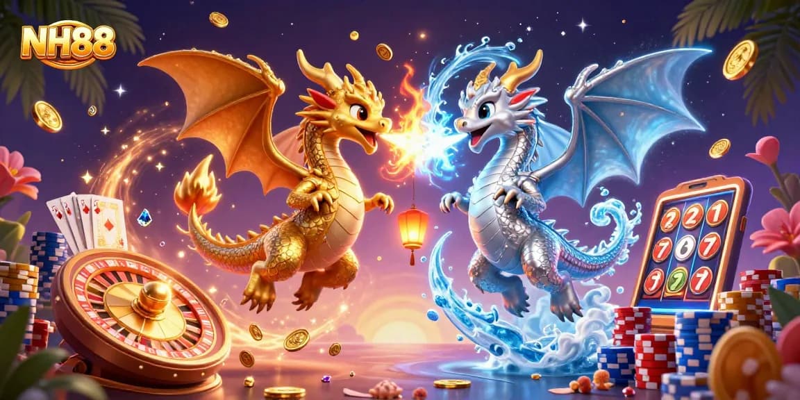 Engage in thrilling gameplay at NH88 with dynamic dragons, coins, and casino elements!