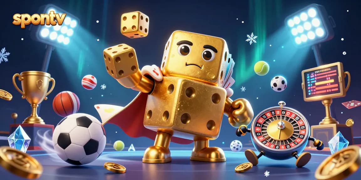 Engage in thrilling gameplay with spontv, featuring dynamic sports elements and vibrant casino visuals.