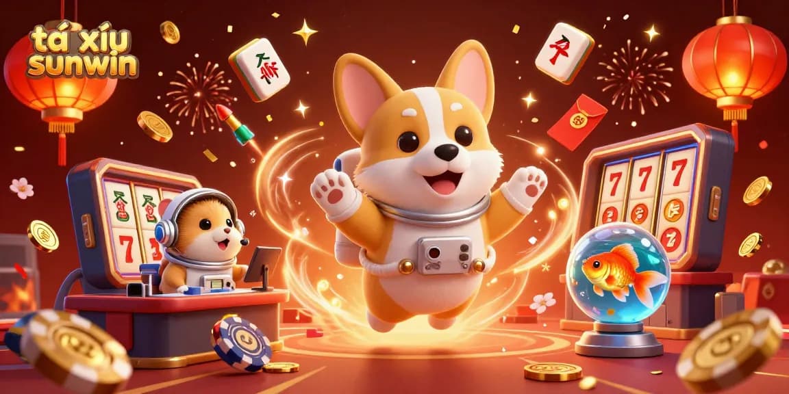 Win with tài xỉu sunwin in a vibrant space casino with unique characters and game elements.