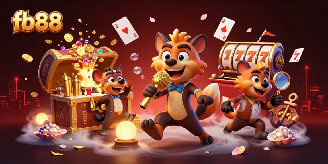 fb88 hyenas entertain in a casino club with comedy, drinks, and lively jackpots backdrop