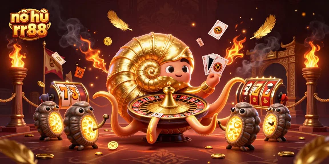 Spin for fortune with nổ hũ rr88, showcasing an ancient nautilus-themed jackpot game filled with excitement.