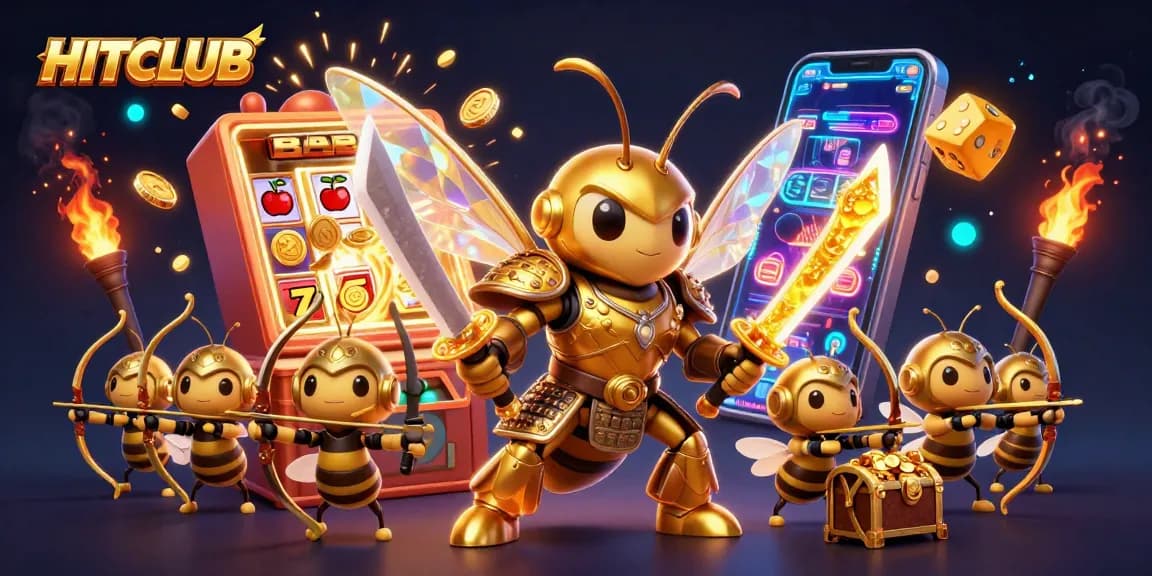 Engage in HITCLUB's thrilling jackpot with dynamic slot machine treasures and vibrant casino excitement.