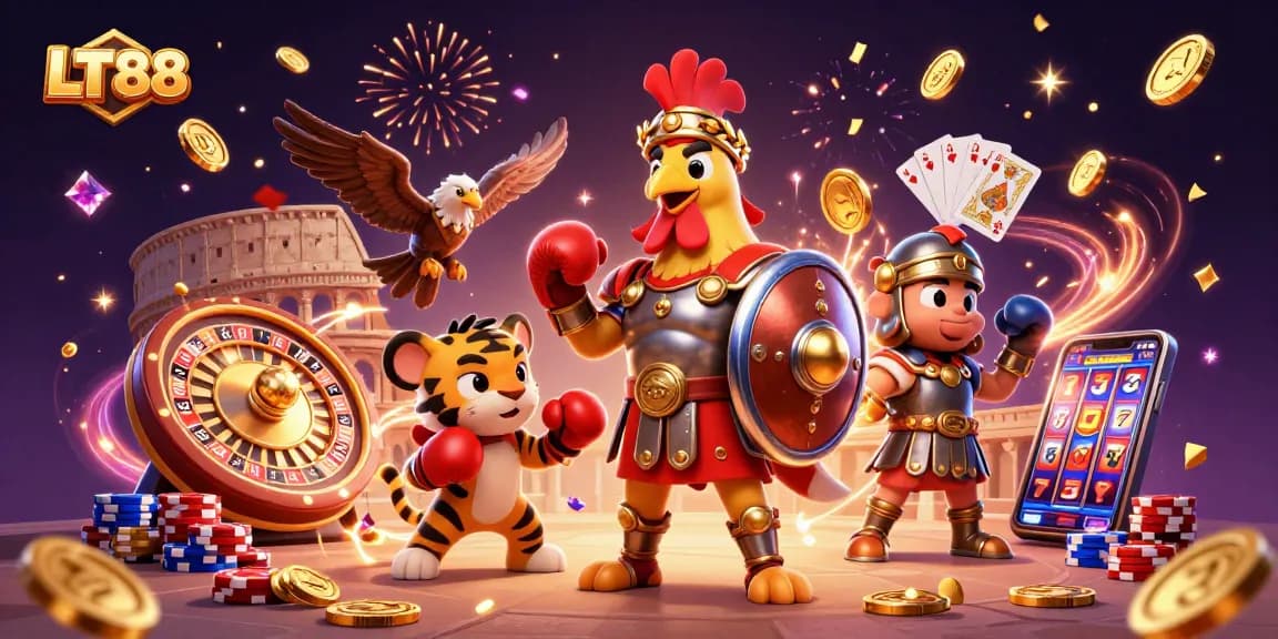 Experience thrilling gameplay at LT88 with a dynamic scene packed with casino excitement.
