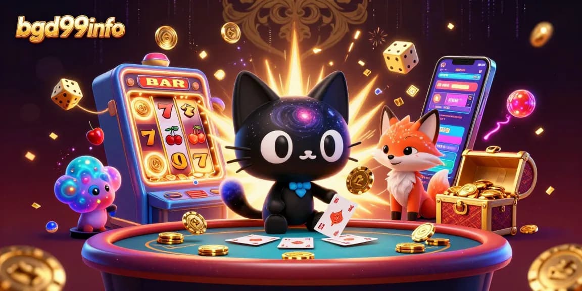 Experience thrilling gaming action with bgd99info in this vibrant 3D casino scene.