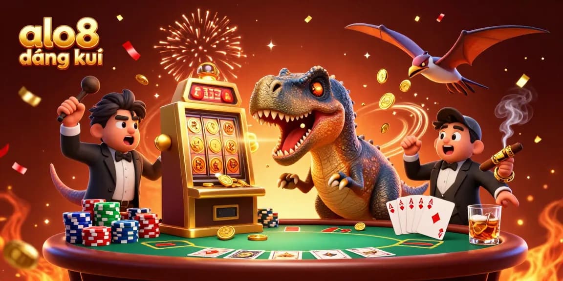 Spin the jackpot with alo8 đăng ký at the dynamic online casino, featuring colorful characters and elements.