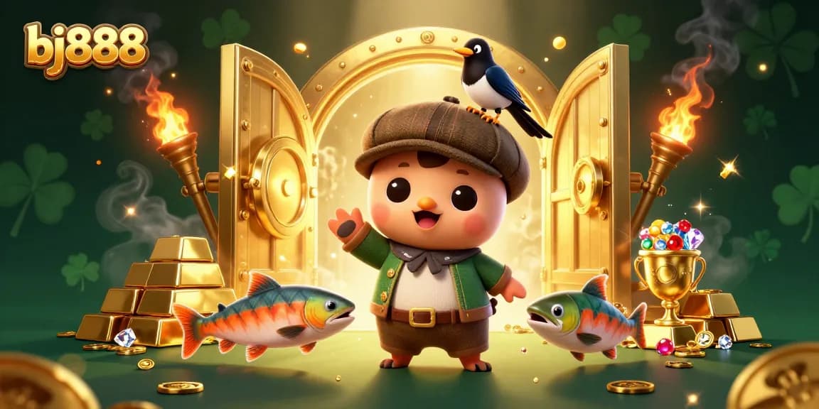 Win big with adventurous bj888 experience featuring a playful Nessie and gold treasures.
