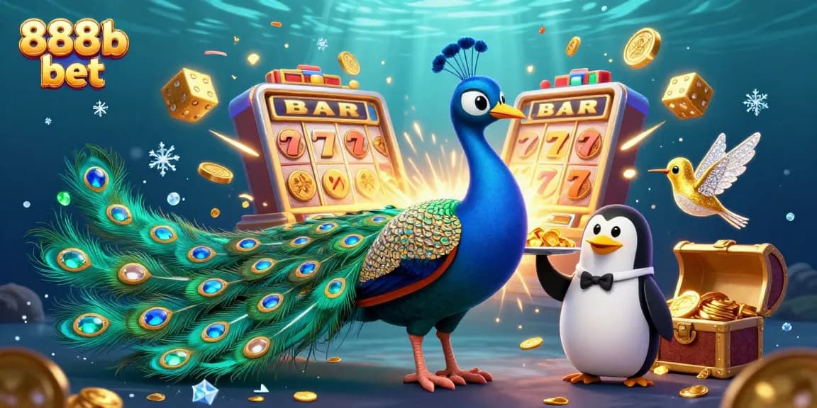 Experience thrilling wins with 888b bet as vibrant characters engage in exciting gameplay amidst dynamic casino elements.