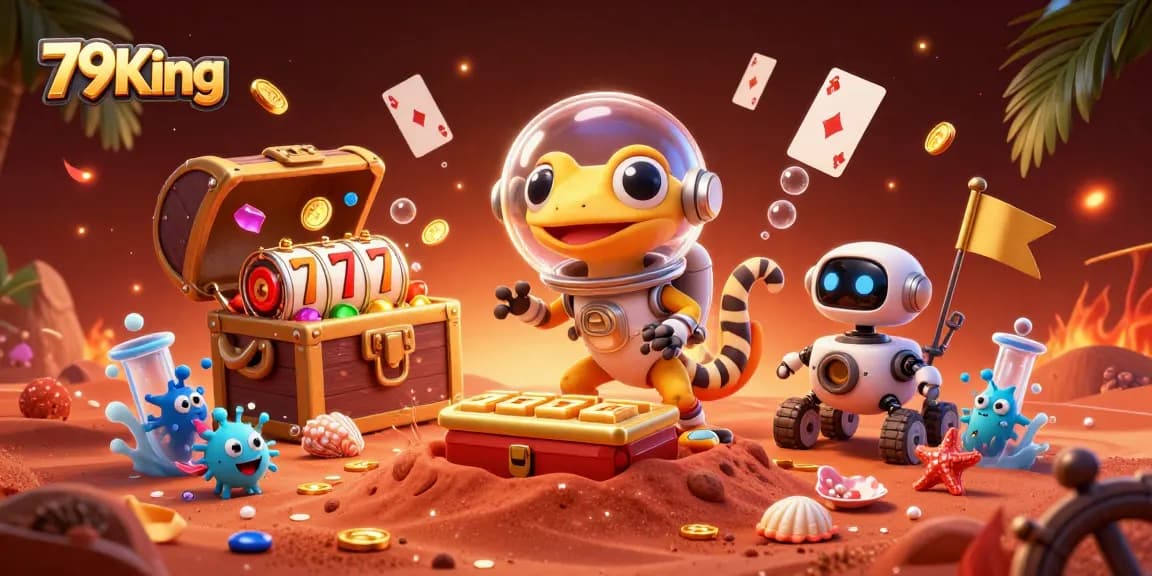 Experience exciting gameplay at 79King with vibrant casino elements bursting in a captivating scene.