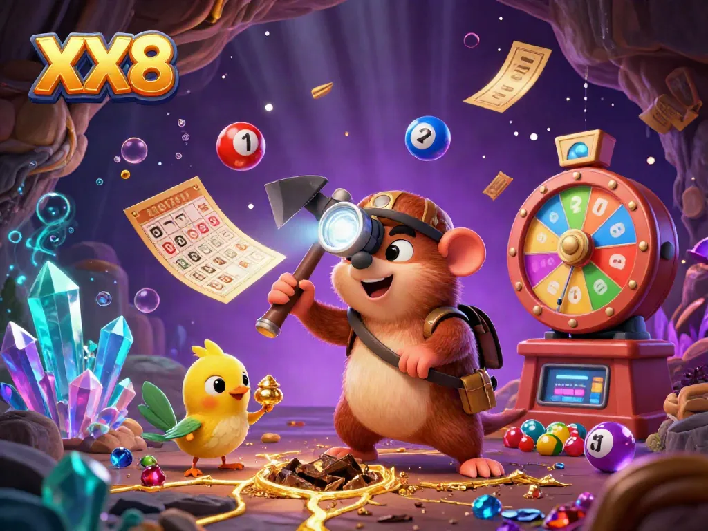 Experience the excitement of XX8's dynamic casino world with lively games and vibrant treasures.