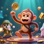 Experience the thrill of sky88 with vivid animation elements featuring a mischievous monkey in a haunted casino.