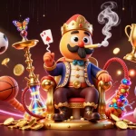 PHTAYA features a vibrant 3D gaming scene with a caterpillar master and dynamic sports elements.