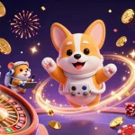 Experience excitement at fly88 com with a cosmic casino scene featuring gambling characters in space.