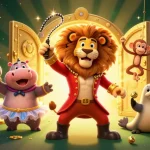 Experience the thrill of gaming at fly88 com with exciting 3D circus characters and treasure elements.