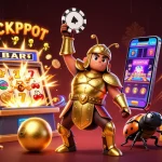 Experience thrilling jackpots with nohu90 in this vibrant 3D casino adventure scene.