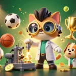 Bet on winning strategies with CM88 in a vibrant, action-packed casino scene full of excitement.
