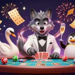 Experience the excitement of go88 with a vibrant casino scene featuring animated characters and dynamic game elements.