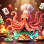 Join the vibrant action at nhà cái 789bet with a colorful 3D illustration featuring an octopus chef and dragon!