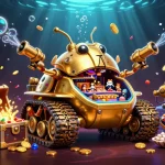Experience the excitement of QS88 in a vibrant underwater casino scene.