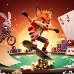 Elevate your gameplay with xx88 đăng nhập in an exciting 3D casino world full of vibrant characters and poker elements.