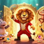 Engage with giải mã nhà cái through vibrant 3D casino-themed illustration depicting fun characters.
