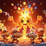 Bet on kèo nhà cái with an exciting treasure eruption and dynamic casino action illustration