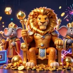Lương sơn tv showcases a dynamic casino scene with thematic characters and energetic gambling elements.