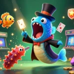 DA88 engages players with vibrant 3D gaming characters and slots in a magical underwater scene.