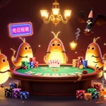 Experience the excitement of 11WIN with glowworms illuminating a vibrant cave casino scene.